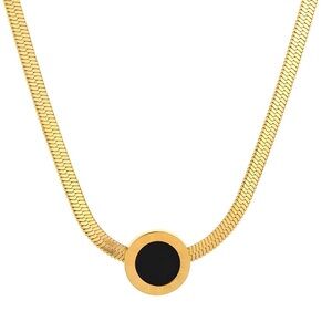 NECKLACE, 18K GOLD PLATED STEEL